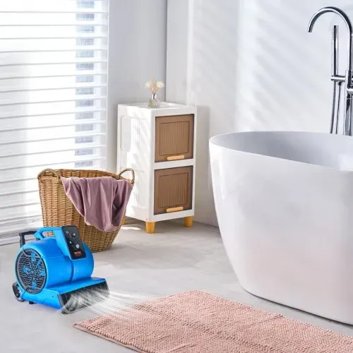 VEVOR Bodengebläse, 1400 U/min, 4000 CFM, Luftbeweger zum Trocknen und Kühlen, tragbarer Teppichtrockner-Ventilator mit 3 Blaswinkeln, Timer, 3-Geschwindigkeitseinstellung, für Hausmeister, Haushalt und gewerbliche Nutzung – Bild 7