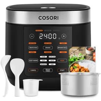 Cosori Multi-Cooker Chef Edition Reiskocher 5 l 970 W Schwarz, Silber Cosori Multi-Cooker Chef Edition Reiskocher 5 l 970 W Schwarz, Silber