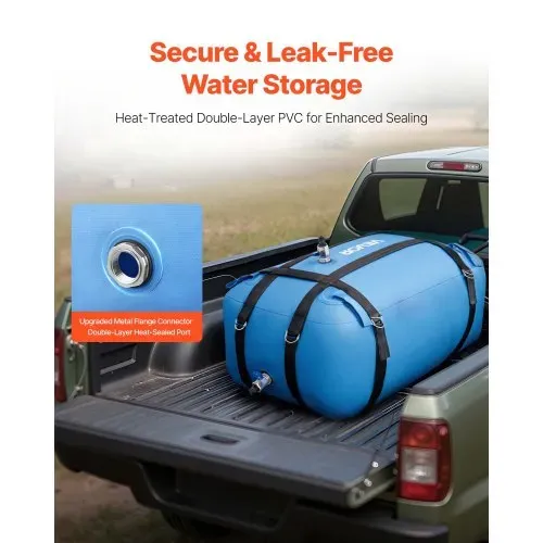 VEVOR Wasserspeicherblase, 132L TPU-Weichwasserbeutel, Wasserspeicherbehälter, auslaufsicherer & verschleißfester Wohnmobil-Wassertank für die Bewässerung im Outdoor beim Camping – Bild 3