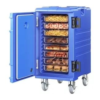 VEVOR Isolierter Speisenbehälterträger Warmhaltebox für Gastronomie 120 L, Speisenbehälter mit Doppelschnallen & Griffen, Speisenbehälterträger Lebensmitteltransportbox für Restaurant Kantine blau VEVOR Isolierter Speisenbehälterträger Warmhaltebox für Gastronomie 120 L, Speisenbehälter mit Doppelschnallen & Griffen, Speisenbehälterträger Lebensmitteltransportbox für Restaurant Kantine blau