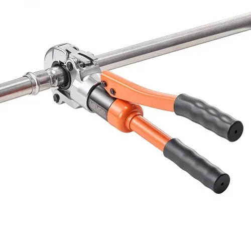 VEVOR Presszange Hydraulik V-Kontur, Rohrpresszange für Edelstahlrohr, Crimpzange mit Backen V12, V15, V18, V22, V28 & Tragekoffer, Presswerkzeug-Set für Sanitärreparaturen & -installationen – Bild 9