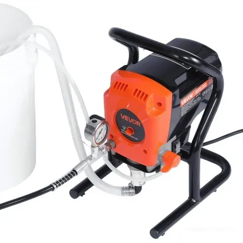 VEVOR Airless-Farbspritzgerät Sprühgerät 900 W 3300 psi, 1,78 L/min Farbsprühsystem mit Reinigungsbürste & Schlauch & Verlängerungsstange & Düsen, Farbsprühgerät für Wohnungen, Gebäude – Bild 8