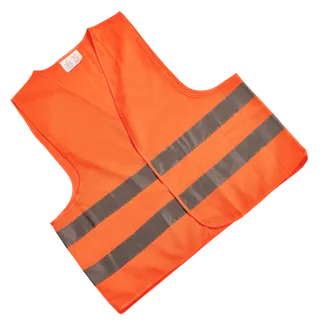 Warnweste, orange, Erwachsene, mit silbernen Reflektoren, waschbar Warnweste, orange, Erwachsene, mit silbernen Reflektoren, waschbar