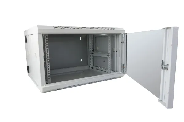 ALLNET 19"Wandgehäuse, 12HE, 2-teilig, T600mm, Lichtgrau, SMB-Serie, – Bild 3