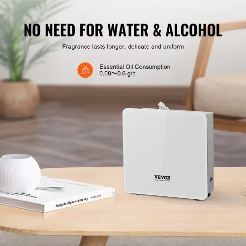 VEVOR Duft Luft Maschine, 480ml Bluetooth Smart ätherisches Öl Diffusor, 2500sq.ft Wasserlos Duft Diffusor mit Kaltluft-Technologie, Aromatherapie Diffusor Maschine für Haus, Büro, Hotel, Spa – Bild 4