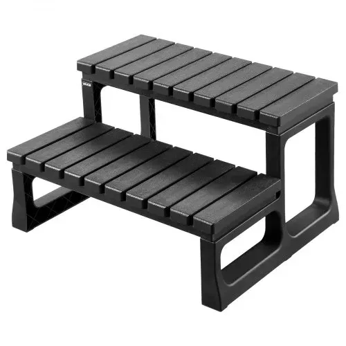VEVOR Badewannenstufe Pooltreppe 2-stufige Außentreppe, 599,44 mm breite PP-Leiter für oberirdische/aufblasbare Pools mit 145,15 kg Tragkraft, vielseitig einsetzbar für Veranda Terrasse Wohnmobile – Bild 10
