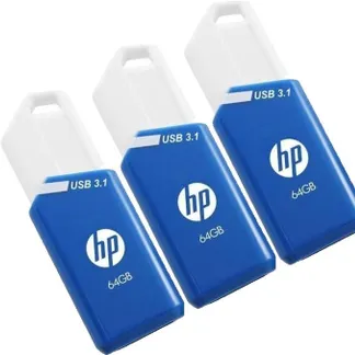HP x755w Triple Pack USB-Stick 64 GB USB Typ-A 3.2 Gen 1 (3.1 Gen 1) Blau, Weiß HP x755w Triple Pack USB-Stick 64 GB USB Typ-A 3.2 Gen 1 (3.1 Gen 1) Blau, Weiß