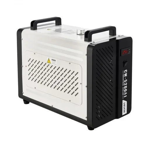 VEVOR Industrieller Wasserkühler 1,6 kW, Wasserkühlsystem mit Kompressor, max. Durchflussmenge 16 L/min, Tankinhalt 7 L, Industrial Water Chiller für CO2-Lasergravur- & -schneidmaschinen – Bild 8