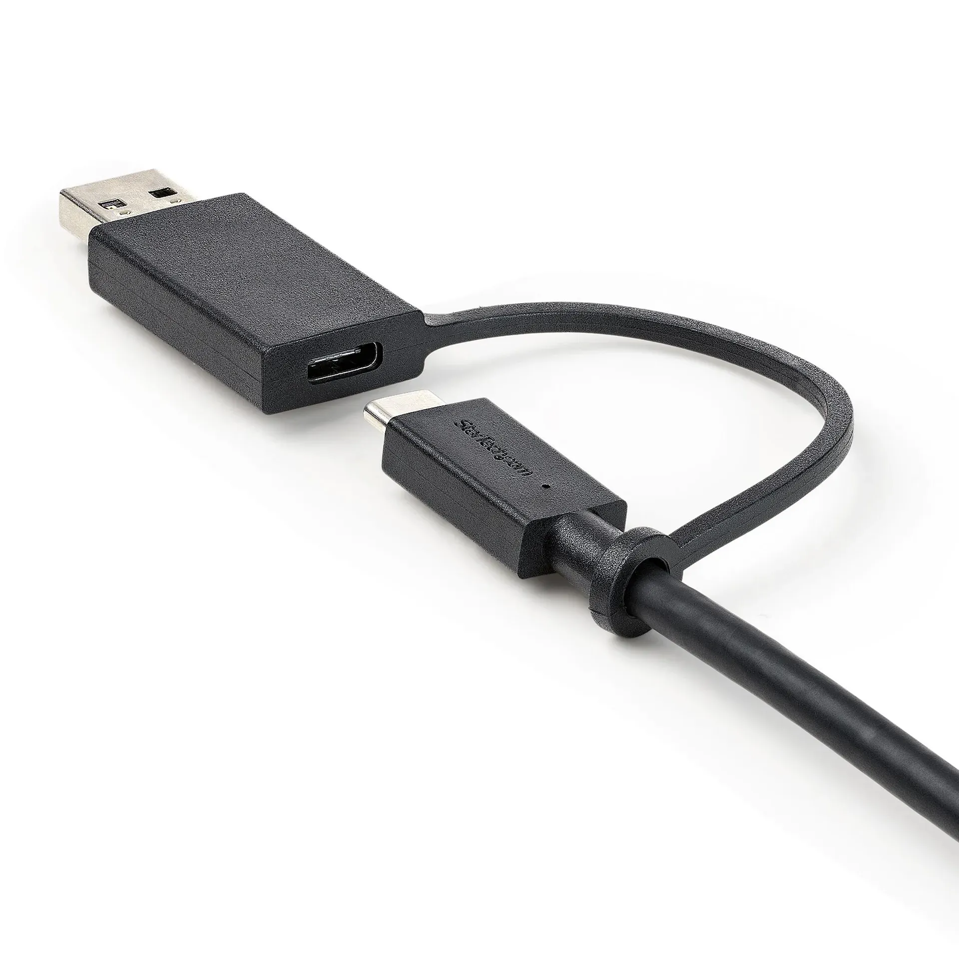 StarTech.com 1m USB-C Kabel mit USB-A Adapter-Dongle, USB 10Gbps/5Gbps, 100W (5A) PD, 8K 60Hz/4K 144Hz DP-Alt-Modus - Thunderbolt-Kompatibel – Bild 6