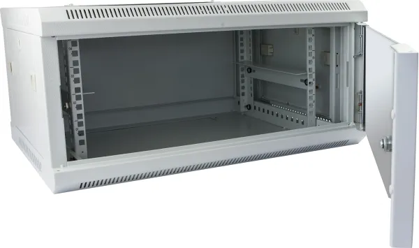 ALLNET 19"Wandgehäuse, 12HE, 1-teilig, T600mm, Lichtgrau, SMC-Serie, – Bild 2