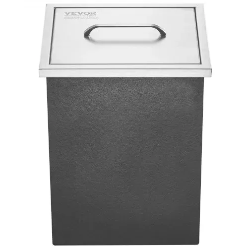 VEVOR Drop-in-Eisbox, 25,3 L Edelstahl-Eiskühler, 355 x 305 x 461 mm Kommerzieller Eisbehälter mit Abdeckung, Eingebaute Eisspeichertruhe, Abflussrohr und Ablassstopfen im Lieferumfang Enthalten – Bild 8