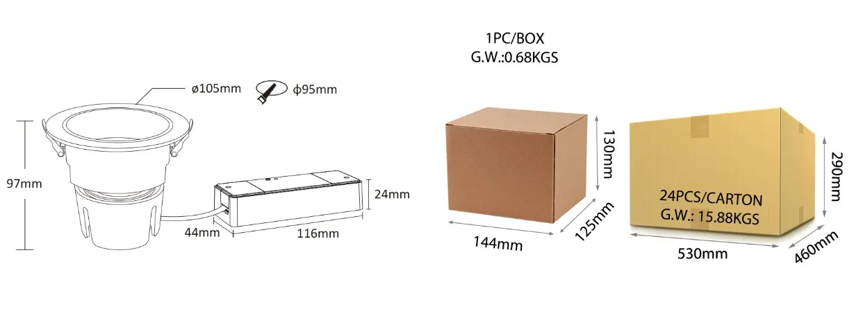 MiBoxer FUT081 LED Downlight 18W RGB-WW(RGB-CCT) adjust 2,4 GHz – Bild 6
