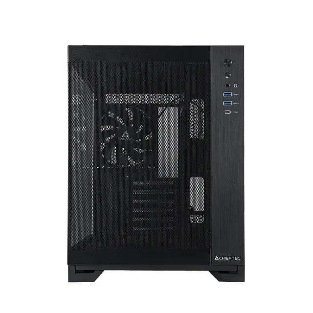 Chieftec mATX Gehäuse GM-30B-M-OP, black Cube Schwarz – Bild 3