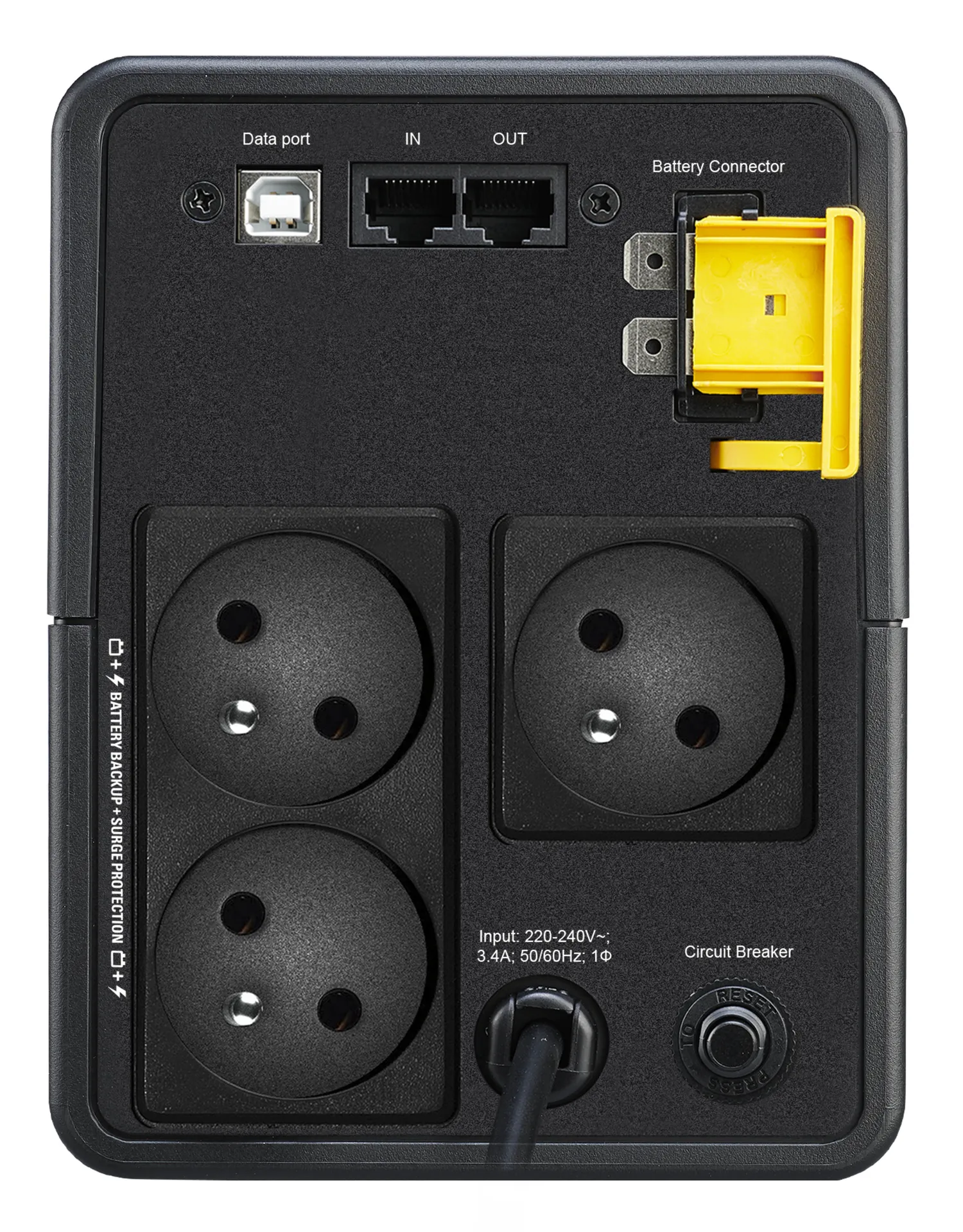 APC BX750MI-FR Unterbrechungsfreie Stromversorgung (USV) Line-Interaktiv 0,75 kVA 410 W 3 AC-Ausgänge – Bild 2