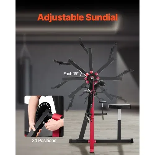 VEVOR Preacher Curl Bank, 2 in 1 Bizeps-Curlbank und Trizeps-Extension-Maschine, isolierte Bizeps-Station mit sitzendem Arm, Krafttrainingsbank, Trainingsgerät für das Heim-Fitnessstudio – Bild 4