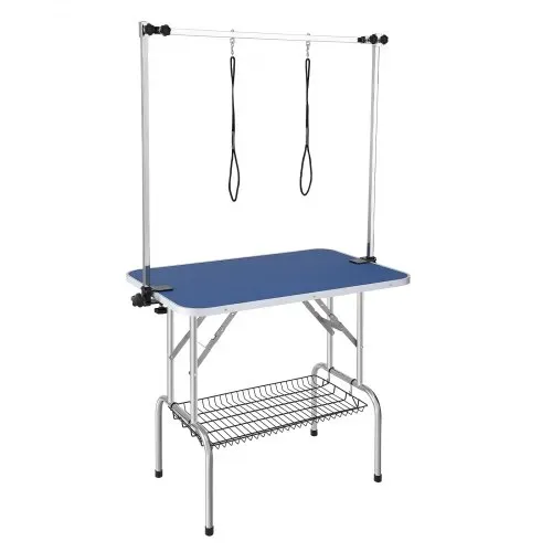 VEVOR Trimmtisch 1060x616x1701mm Schertisch Edelstahl Hundepflegetisch 150kg Tragfähigkeit Frisiertisch Hund Faltbar Tierpflegetisch 914,4x609,6mm Desktop Ideal für Baden Trimmen Trocknen Bürsten – Bild 10