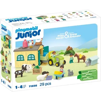 71656 Junior: Bauernhof-Abenteuer mit Traktor, Anhänger und tierischen Freunden, Konstruktionsspielzeug 71656 Junior: Bauernhof-Abenteuer mit Traktor, Anhänger und tierischen Freunden, Konstruktionsspielzeug