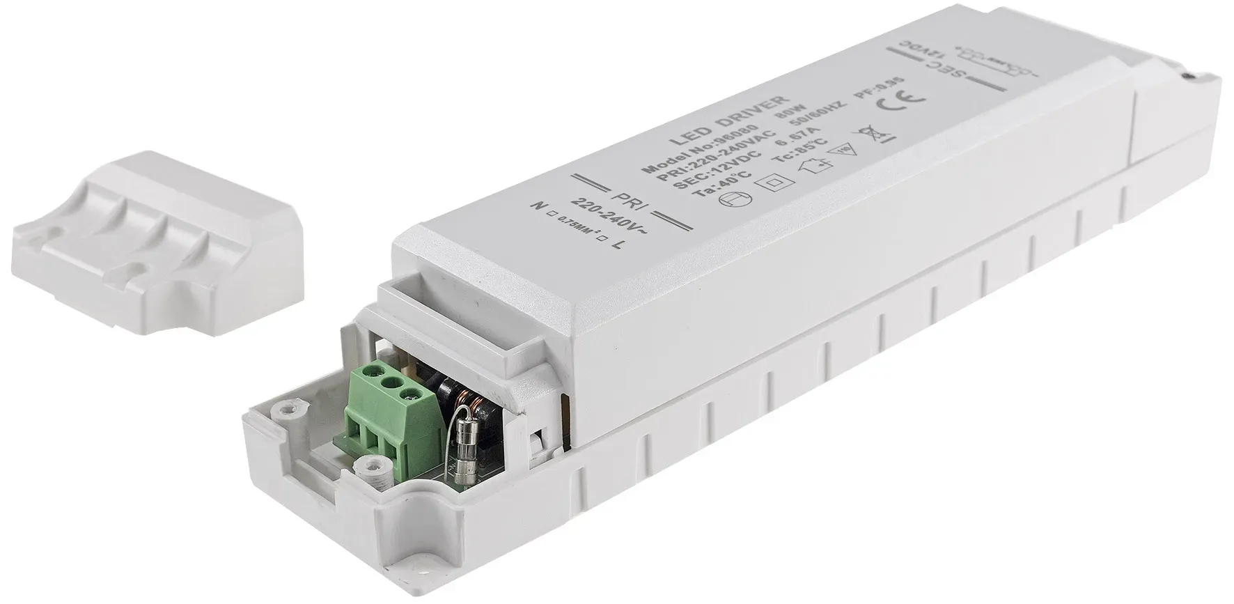 LED-Trafo “CTE-80-V2” 1-80W Ein 220-240V, Aus 12V= Konstantspannung LED-Trafo “CTE-80-V2” 1-80W Ein 220-240V, Aus 12V= Konstantspannung