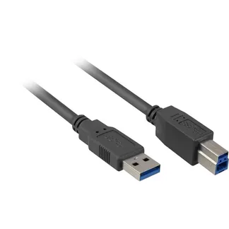 USB 3.2 Gen 1 Kabel, USB-A Stecker > USB-B Stecker USB 3.2 Gen 1 Kabel, USB-A Stecker > USB-B Stecker
