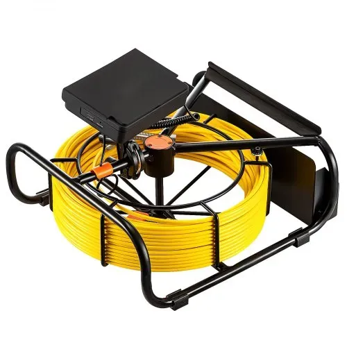 VEVOR Kanalkamera, 50 m, 10,9 cm Rohrinspektionskamera mit Beleuchtung – 6 einstellbare LEDs, 16-GB-Karte, 3-facher Zoom & 8500-mAh-Akku mit hoher Kapazität, IP68 Sanitärkamera für Abwasserrohre – Bild 10