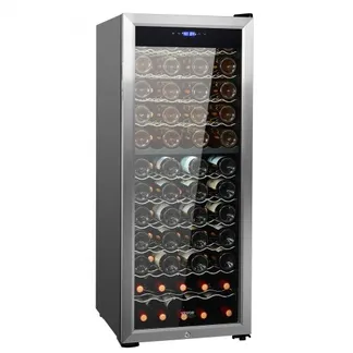 VEVOR Weinkühlschrank Getränkekühlschrank mit doppelter Zonen 80 Flaschen, LED-Kühlschrank mit Edelstahltür, Getränkekühlschränke Freistehend, Mini Kühlschrank Minibar mit UV-Schutz, 5-18 °C VEVOR Weinkühlschrank Getränkekühlschrank mit doppelter Zonen 80 Flaschen, LED-Kühlschrank mit Edelstahltür, Getränkekühlschränke Freistehend, Mini Kühlschrank Minibar mit UV-Schutz, 5-18 °C