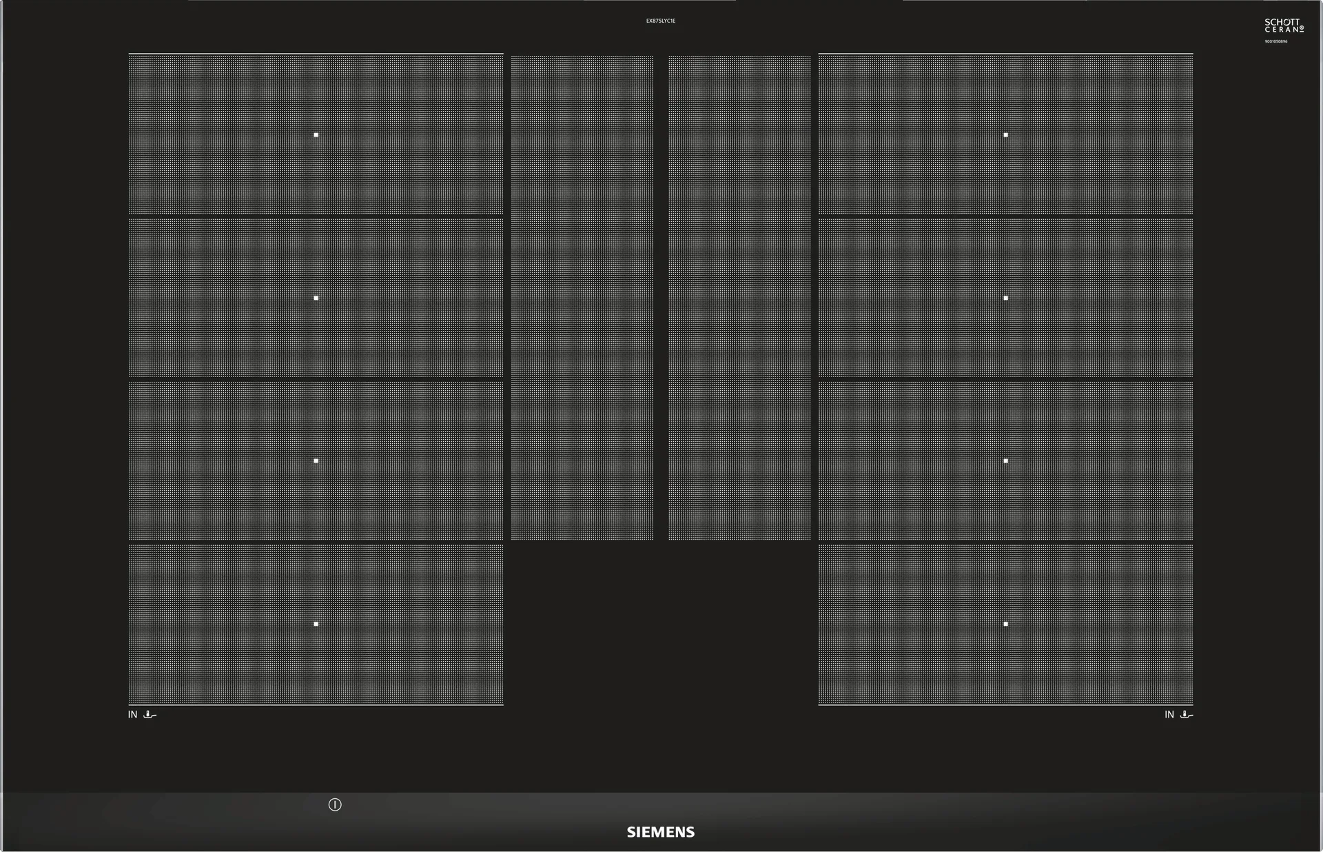 Siemens EX875LYC1E Kochfeld Schwarz Integriert Zonen-Induktionskochfeld 4 Zone(n) Siemens EX875LYC1E Kochfeld Schwarz Integriert Zonen-Induktionskochfeld 4 Zone(n)