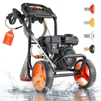 VEVOR Benzin Hochdruckreiniger 200 bar, Terrassenreinger 7 L/min, Aluminiumpumpe mit Spritzpistole, Lanze & 4 Düsen, Benzinreiniger für Autos, Zäune, Einfahrten, Häuser, Terrassen & Gartenmöbel VEVOR Benzin Hochdruckreiniger 200 bar, Terrassenreinger 7 L/min, Aluminiumpumpe mit Spritzpistole, Lanze & 4 Düsen, Benzinreiniger für Autos, Zäune, Einfahrten, Häuser, Terrassen & Gartenmöbel
