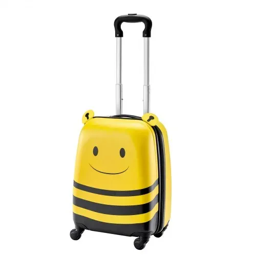 VEVOR 5 tlg. Kinderkoffer Set, 457,2 mm, Hartschalenkoffer mit Kindertrolley, Rucksack, Nackenkissen, Lunchbox & Kofferanhänge, Kofferset fürJungen & Mädchen, praktisch für Reisen Fliegen (Bienen) – Bild 9