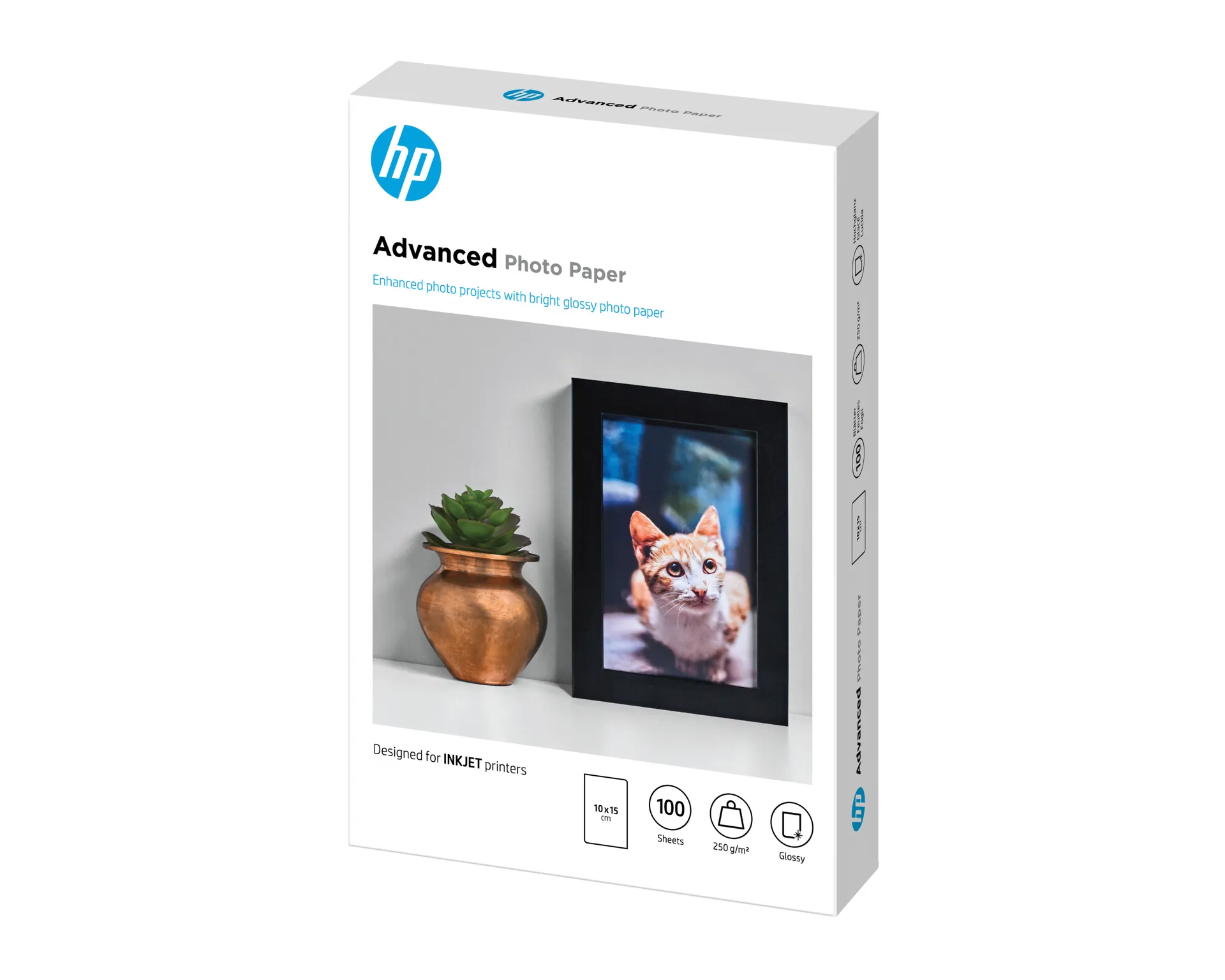 HP Advanced Fotopapier glänzend, 250 g/m2, 10 x 15 cm (101 x 152 mm), 100 Blatt – Bild 7