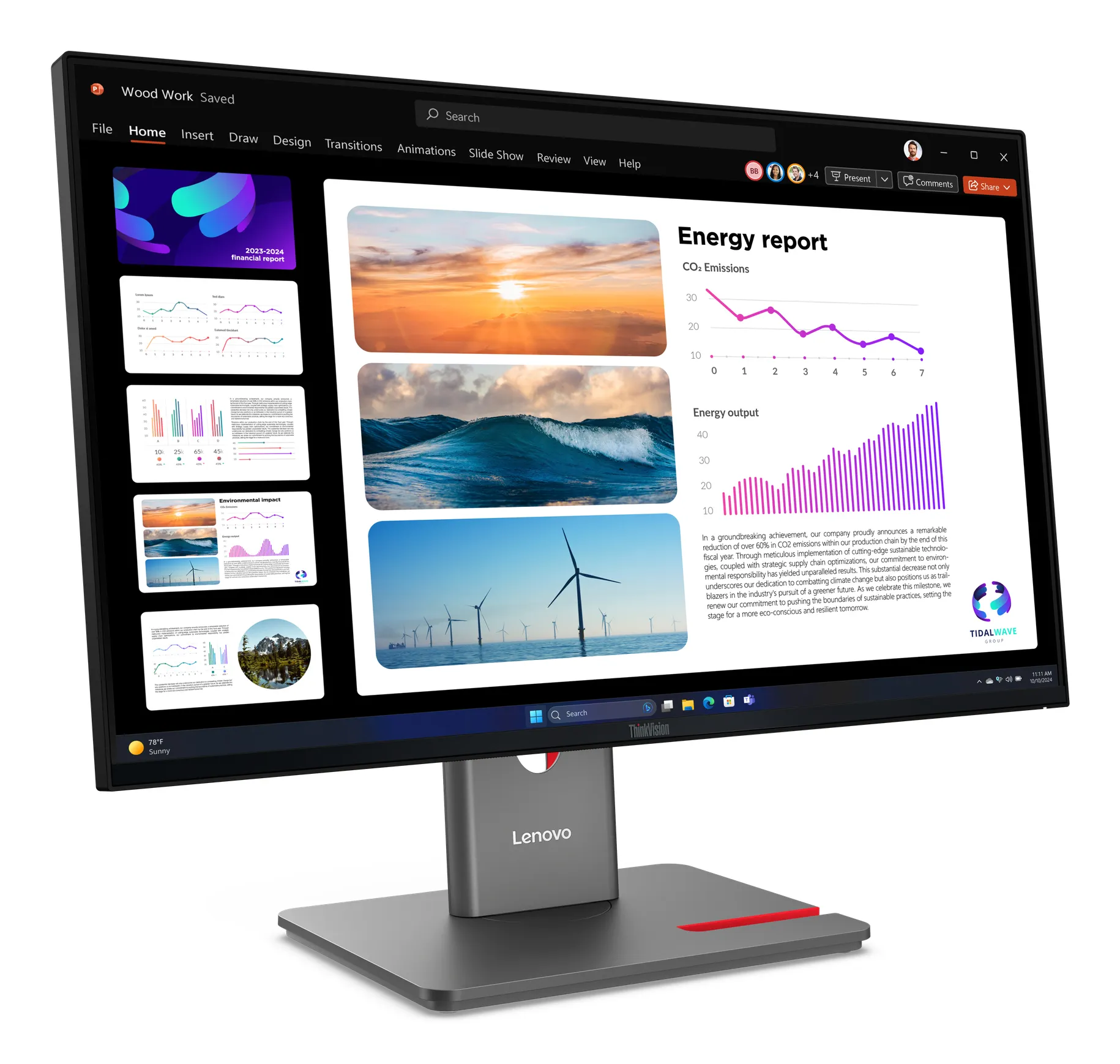 Lenovo ThinkVision P24Q-40 Monitor – Bild 4