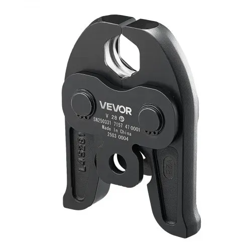 VEVOR V28 Pressbacke, 28 mm Pressbacke für V-förmige Edelstahlrohre, Crimpbacken aus Stahl, kompatibel mit 32NK Standard-Presswerkzeugen, Heizungs-, Lüftungs- und Klimasysteme, Gasleitungen – Bild 8