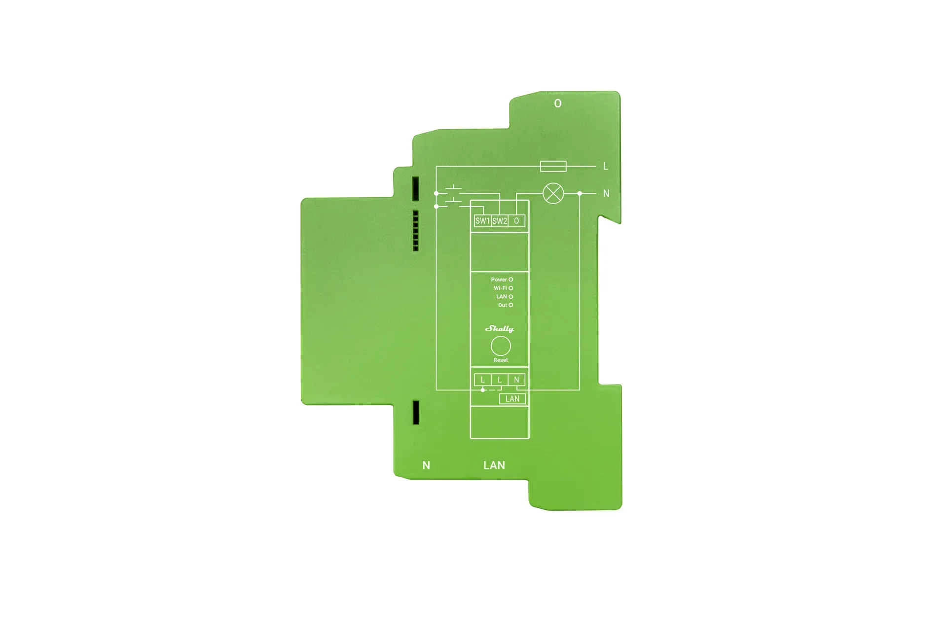 Shelly · Hutschiene · "Pro Dimmer 1PM" · LEDs & Glühbirnen · 1 Kanal · Messfunktion · WLAN · LAN · BT – Bild 2