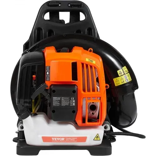 VEVOR Laubbläser als Rucksack, 52 CC 2-Takt-Benzin-Laubbläser mit 1,37 l Kraftstofftank, 480 CFM Luftvolumen, 175 MPH Geschwindigkeit, ideal für Rasenpflege, Laubreinigung und Schneeräumung – Bild 10