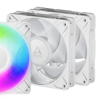 ARCTIC Freezer P12 Pro A-RGB (White) – 3 Pack 120 mm A-RGB PWM-Lüfter mit Kabelsplitter ARCTIC Freezer P12 Pro A-RGB (White) – 3 Pack 120 mm A-RGB PWM-Lüfter mit Kabelsplitter
