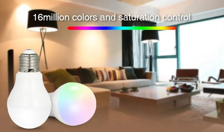 MiBoxer FUT014 LED Retrofit E27 6W RGB-WW (RGB-CCT) Lampe mit Funk und WLAN – Bild 4