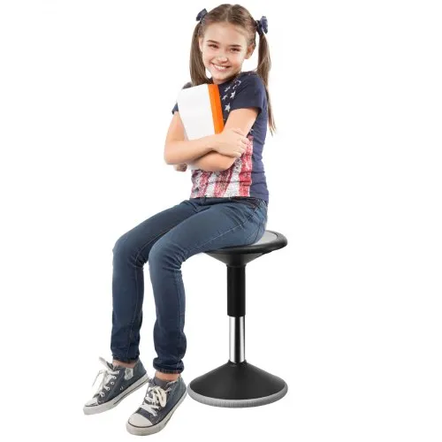 VEVOR Aktivstuhl Wackelhocker Stehhocker, höhenverstellbar (40-55 cm), flexibler Sitz-Wackelhocker aus PVC+ABS, Wackelsitz Wackelstuhl ideal für Schulen, Büro und Zuhause, 48 kg belastbar Schwarz VEVOR Aktivstuhl Wackelhocker Stehhocker, höhenverstellbar (40-55 cm), flexibler Sitz-Wackelhocker aus PVC+ABS, Wackelsitz Wackelstuhl ideal für Schulen, Büro und Zuhause, 48 kg belastbar Schwarz