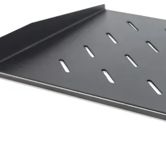 Intellinet 19″ Fachboden zur Frontmontage, 1 HE, Montage an den beiden vorderen Profilschienen, 350 mm Tiefe, perforiert, schwarz Intellinet 19″ Fachboden zur Frontmontage, 1 HE, Montage an den beiden vorderen Profilschienen, 350 mm Tiefe, perforiert, schwarz