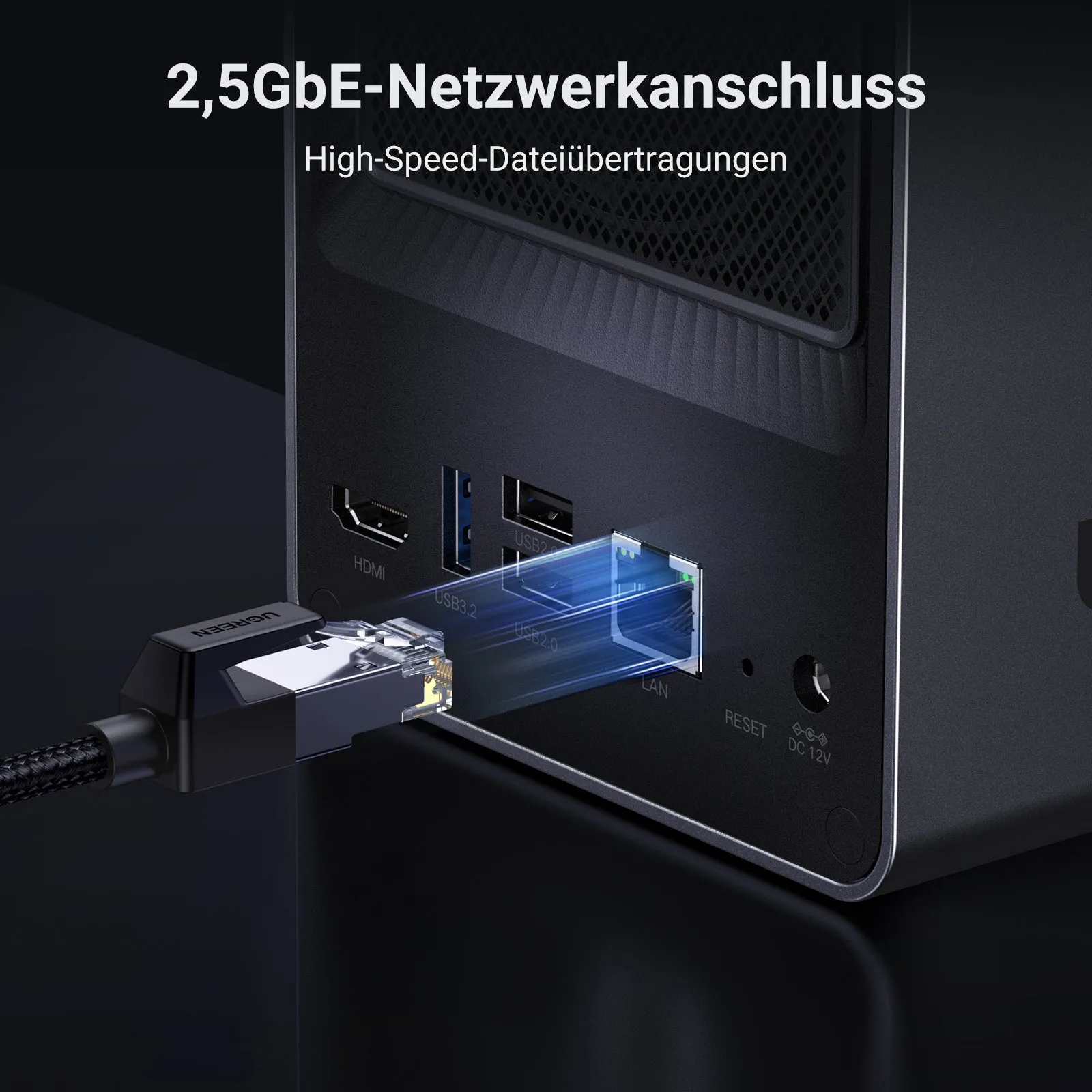 Ugreen NASync DXP2800 NAS System 2-Bay Kompakt Intel® N N100 8 GB DDR5 0 TB UGOS Pro Schwarz – Bild 4