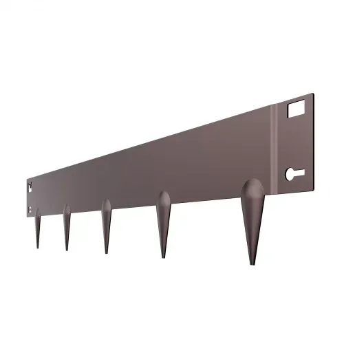 VEVOR Rasenkante, 5er Pack, 990x181x1,5 mm, Beeteinfassung, biegbare Beetumrandung, Garteneinfassung, robuste Gartenpalisade, einfach zu installieren, Trennwand für Blumenbeete, Hofwege, Braun – Bild 9