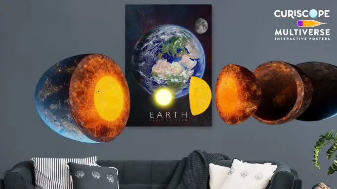 Curiscope MINT Augmented Reality Poster "Erde - Europa-Afrika" / "Earth" – Bild 2