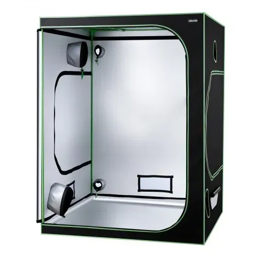 VEVOR Growzelt, 150x150x200 cm, Indoor-Pflanzenzelt mit Vollspektrum-LED-Zuchtlicht & Belüftungssystem, Growbox 600D hochreflektierendes Mylar, Zuchtzelte, Gewächshaus für Blumen & Gemüse – Bild 10