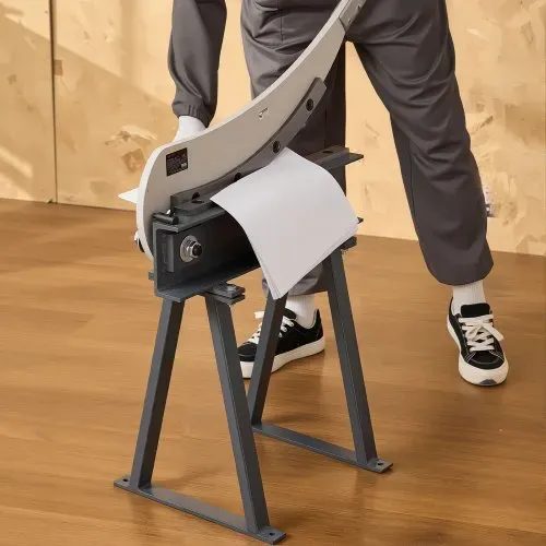 VEVOR Handhebelschere, 500 mm Bettbreite, Hebelschere, Guillotine Blechschneider für die Blechbearbeitung, mit Q235-Material, Ständer, für Leiterplatten, Aluminium, Stahl, Kupfer, Kunststoff – Bild 7