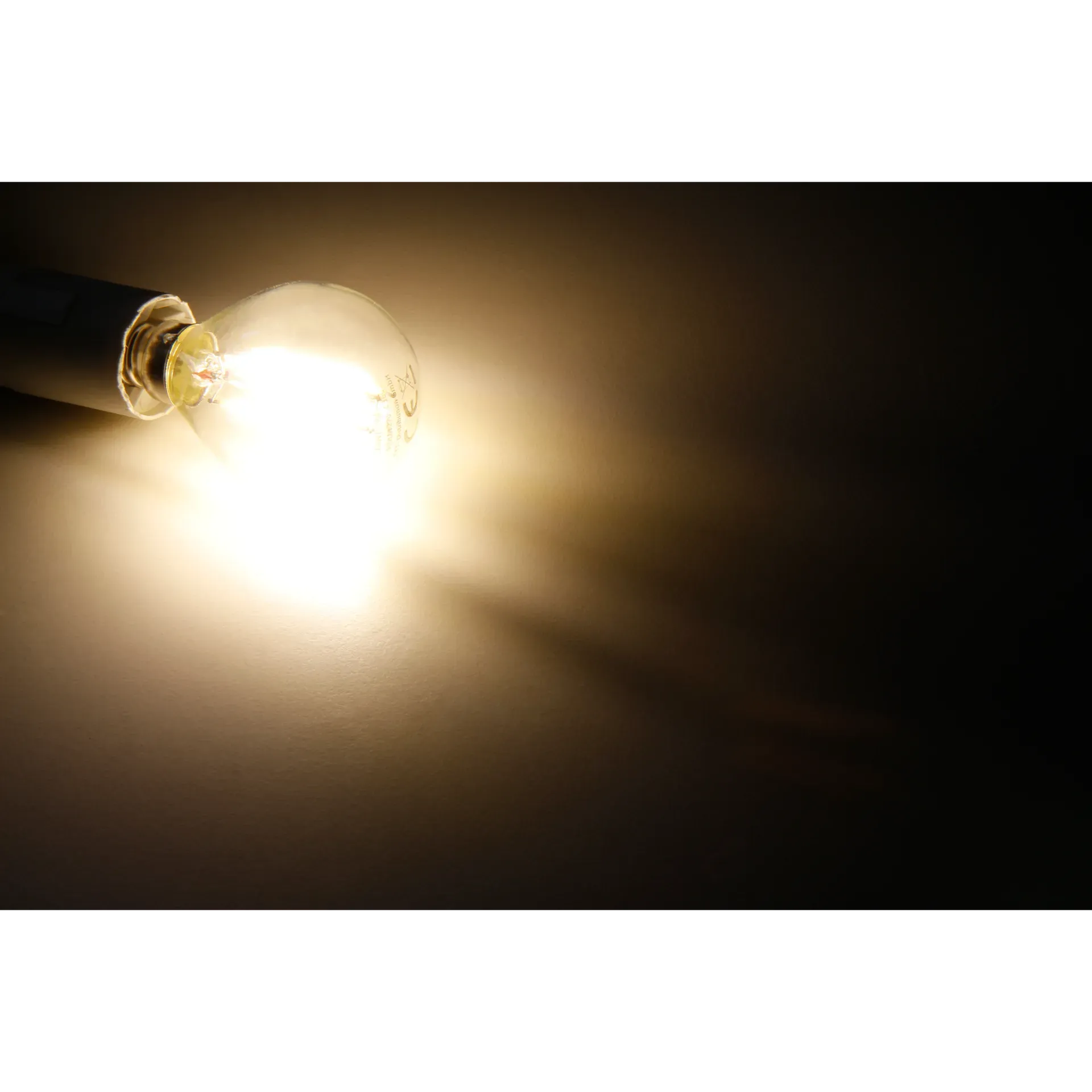 LED Filament Tropfenlampe McShine ''Filed'', E14, 2W, 260 lm, warmweiß, klar – Bild 2