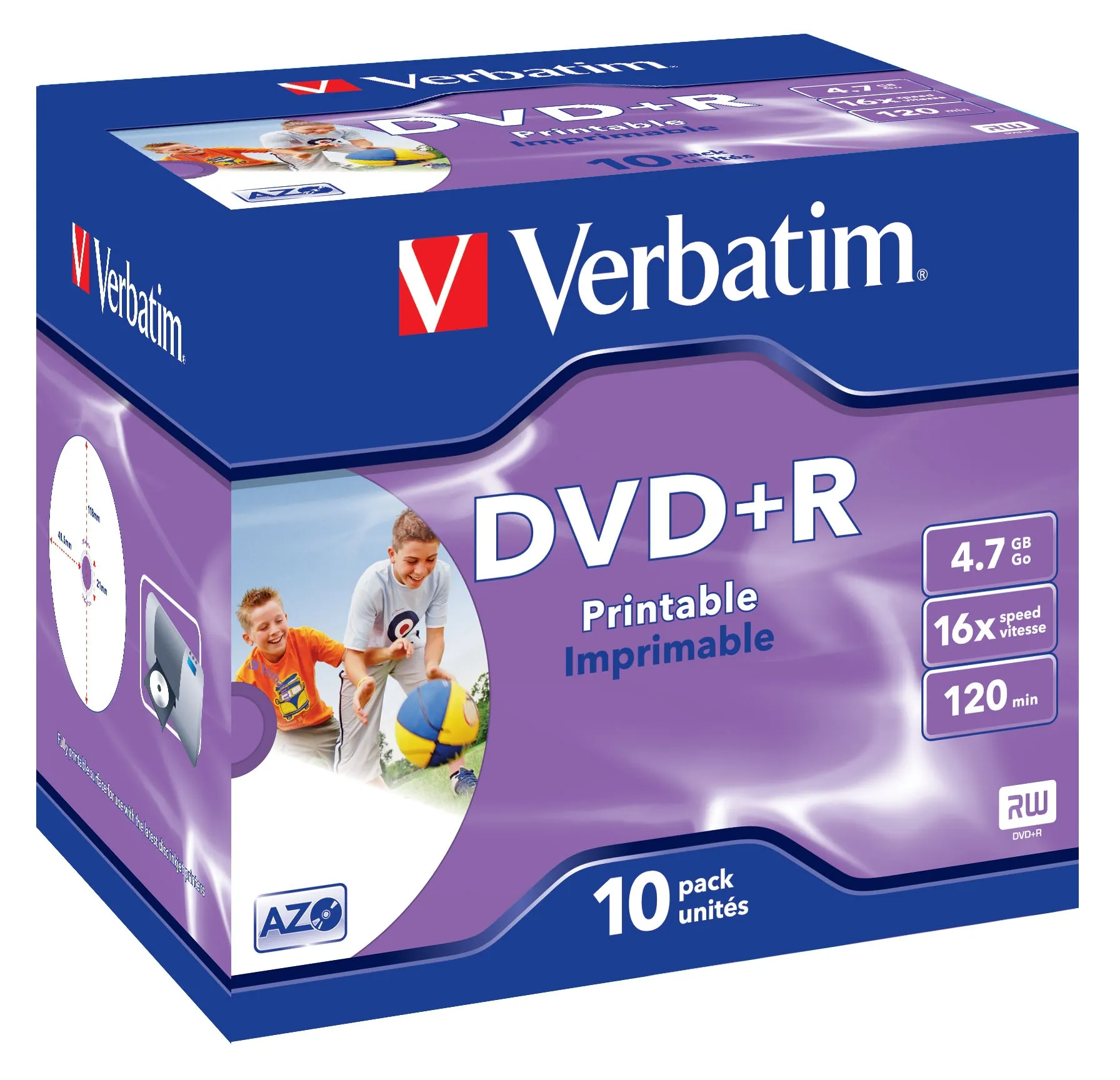 Verbatim 43508 DVD-Rohling 4,7 GB DVD+R 10 Stück(e) Verbatim 43508 DVD-Rohling 4,7 GB DVD+R 10 Stück(e)