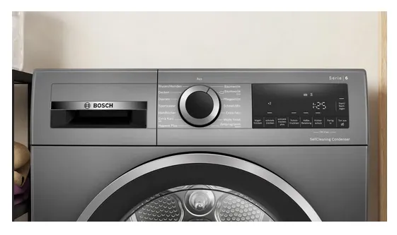 Bosch Serie 6 WQG2450R10 Wäschetrockner Freistehend Frontlader 9 kg Schwarz – Bild 5