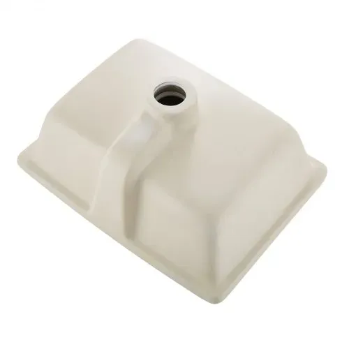 VEVOR Unterbauwaschbecken Handwaschbecken 400 x 305 mm rechteckiges Spülbecken aus Keramik mit Überlaufloch, moderne Unterbauspüle Küchenspüle für kleine Räume, Badezimmerwaschbecken Weiß – Bild 9