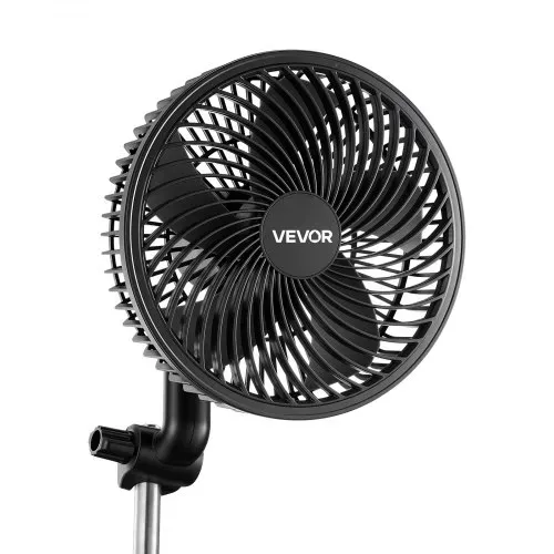 VEVOR Grow Ventilator mit Clip Oszillierend, 10 W-Clip-Ventilator mit USB-Anschluss, 9 Geschwindigkeitsstufen & Zirkulationsmodus, Umluftventilator für Umluft & Kühlung in Growbox, Growzelt, Schwarz VEVOR Grow Ventilator mit Clip Oszillierend, 10 W-Clip-Ventilator mit USB-Anschluss, 9 Geschwindigkeitsstufen & Zirkulationsmodus, Umluftventilator für Umluft & Kühlung in Growbox, Growzelt, Schwarz