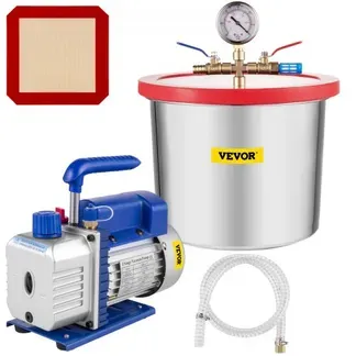 VEVOR 7,57L Vakuumpumpe Vakuumkammer Unterdruckpumpe 113L/min 1/3PS Vakuumpumpe VEVOR 7,57L Vakuumpumpe Vakuumkammer Unterdruckpumpe 113L/min 1/3PS Vakuumpumpe