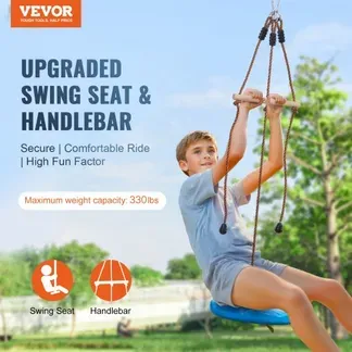 VEVOR Zipline für Kinder & Erwachsene, 16,7 m Zipline-Sets bis zu 150 kg, Seilrutschen für den Außenbereich im Hinterhof, Spielplatzunterhaltung mit Zipline, Nylon-Sicherheitsgurt & Zubehörsatz VEVOR Zipline für Kinder & Erwachsene, 16,7 m Zipline-Sets bis zu 150 kg, Seilrutschen für den Außenbereich im Hinterhof, Spielplatzunterhaltung mit Zipline, Nylon-Sicherheitsgurt & Zubehörsatz