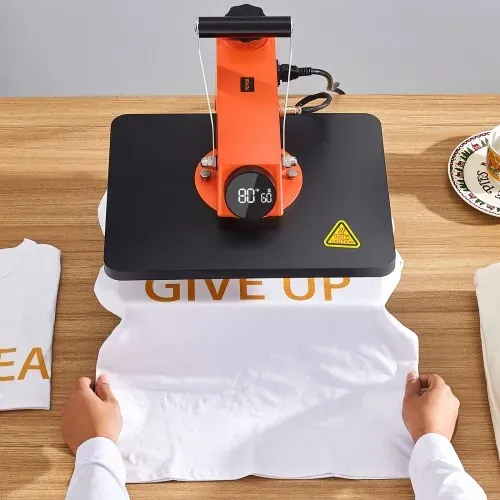 VEVOR Hitzepresse - 8-in-1-Hitzepresse-Sublimationsmaschine für selbstgemachte T-Shirts/Hüte/Becher/Wärmeübertragungsprojekte, 12 x 15 Multifunktions-Hitzepresse zum Wegschwenken mit 360°-Drehung – Bild 7